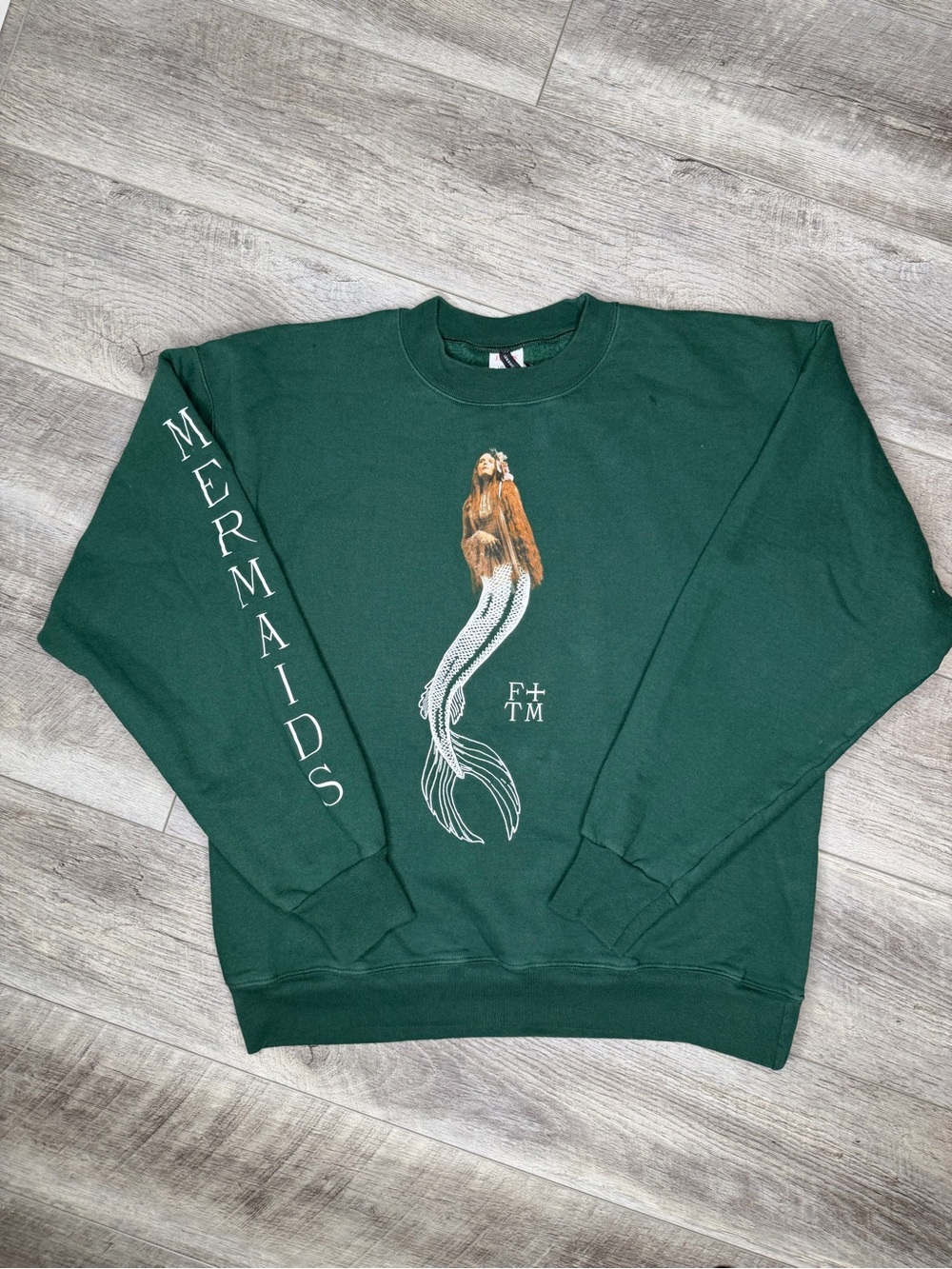 Florence & The Machine Green Mermaids Graphic Sweatshirt